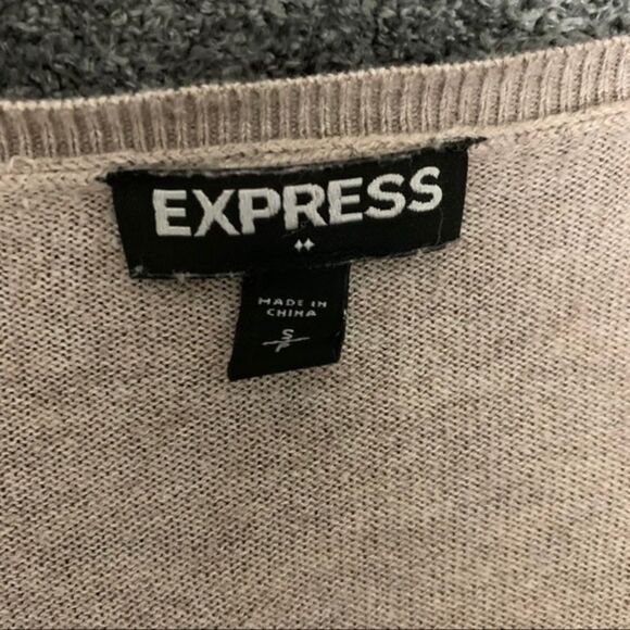 Express light brown sweater with zipper accents - Picture 3 of 7